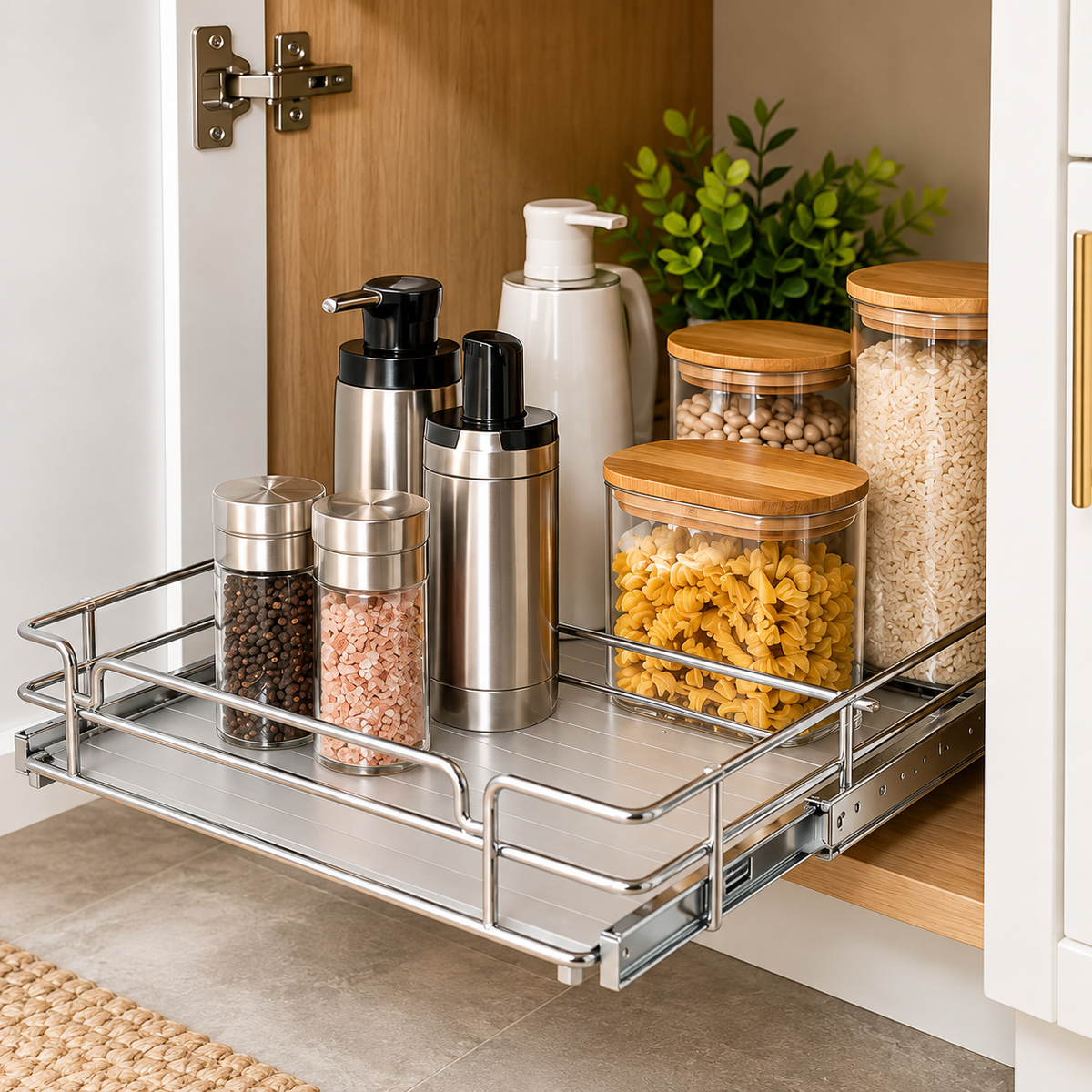 Pull Out Cabinet Organizer, Under Sink & Pantry Storage